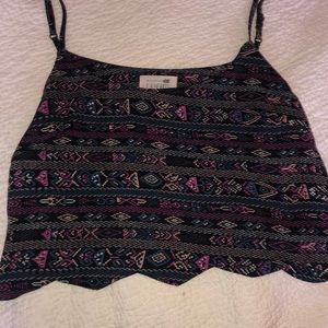 Pacsun LA Hearts multi Crop Top